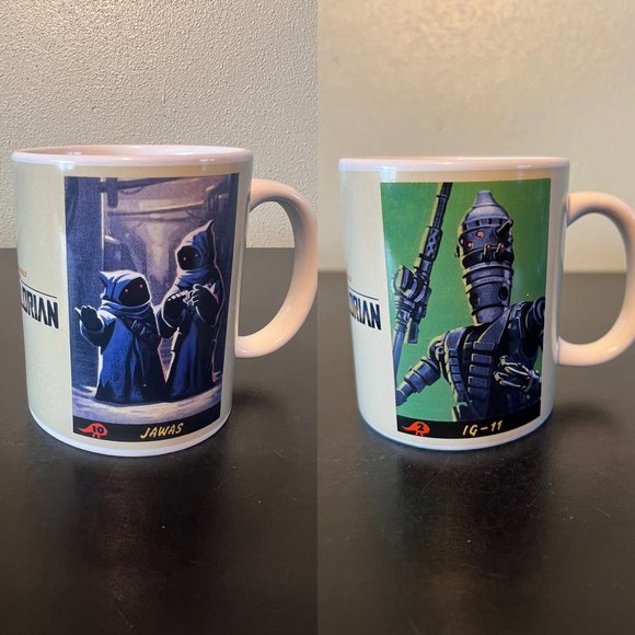 2 Star Wars The Mandalorian Mugs  #2 IG -11 and  #10 Jawas ~ George Lucas Films - Picture 1 of 9
